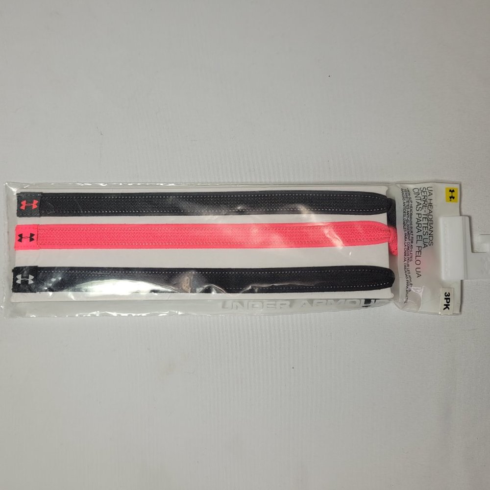 Under Armour 3 Pack Elastic Headbands